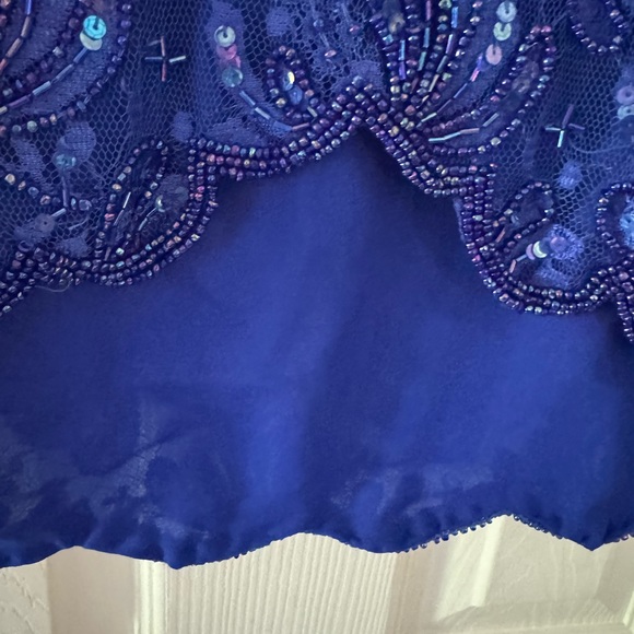 Vintage Lawrence Kazar New York sequined two piece dress. - Picture 3 of 6